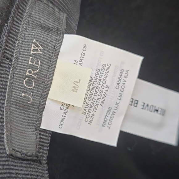 J. Crew 100% Wool Hat Size M/L